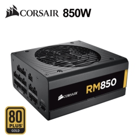 海盜船 RM850(850W) 雙8/金牌/全模組/台製電容/10年保固(CP-9020196)