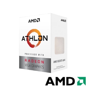 【搭機價】 AMD Athlon 3000G【2核/4緒】3.5GHz/35W/5M/14nm/Vega 3內顯/含風扇
