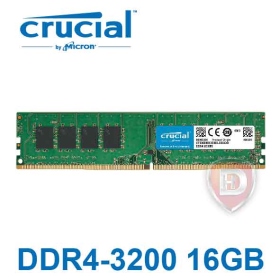 美光 單條 16GB DDR4-3200(原生3200顆粒)(2048*8)(CT16G4DFRA32A)