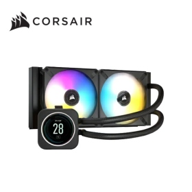 海盜船 iCUE H100i ELITE LCD 240/液晶螢幕.RGB風扇/5年(9060061)【WXHYZ】