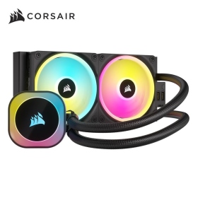 海盜船 iCUE LINK H100i RGB AIO 240 黑色/低噪音減震幫浦/磁吸串接風扇/6年(CW-9061001-WW)