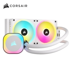 海盜船 iCUE LINK H100i RGB AIO 240 白色/低噪音減震幫浦/磁吸串接風扇/6年(CW-9061005-WW)