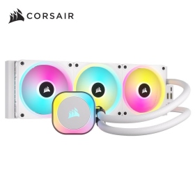 海盜船 iCUE LINK H150i RGB AIO 360 白色/低噪音減震幫浦/磁吸串接風扇/6年(CW-9061006-WW)