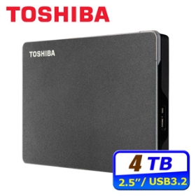 Toshiba 4TB(黑)Canvio Gaming 適用Play Staion/xbox/pc (USB3.2