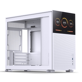 喬思伯 D31 Mesh SC螢幕版 白 顯卡長(33~40)/U高16.8/8吋LCD/玻璃側板/M-ATX