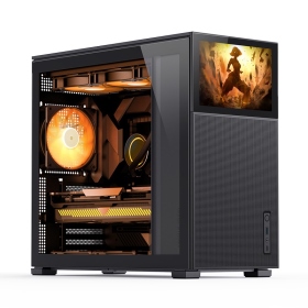 喬思伯 D41 Mesh SC螢幕版 黑 卡33/U16.8/8吋LCD/玻璃側板/ATX