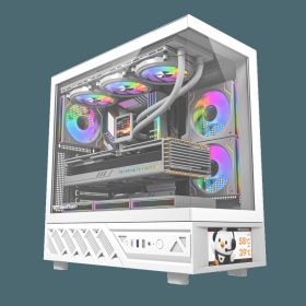 DarkFlash DS950V 白 顯卡長40/U高18/6吋IPS顯示螢幕/ARGB風扇*4/ATX