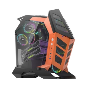 darkFlash K1異形 黑橘 顯卡長33/CPU高15.5(不含風扇)/雙側鋼化玻璃/ATX