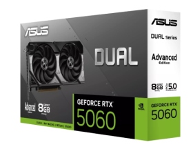 華碩 DUAL-RTX5060-O8G-A(2587MHz/23cm/雙風扇/註冊四年)Advanced金屬背板, $13290