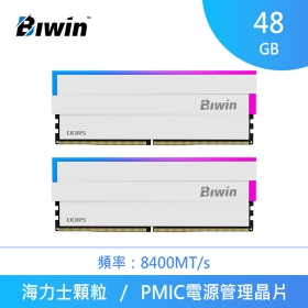 ｛Biwin 佰維 Black Opal DW100 RGB 48GB(雙通24GBx2) DDR5-6000