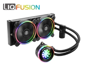 保銳 安耐美 LIQFUSION 幻彩飛輪 240mm/厚:5.3cm/A.RGB(ELC-LF240-RGB)【VWX】
