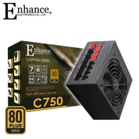 ENHANCE 益衡 C750 750W 80金牌/全模組/日系電容/DC-DC/長150mm/七年保固一年換新