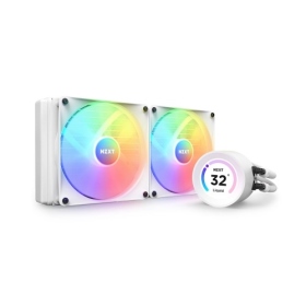 NZXT Kraken Elite 280 RGB 白 水冷/2.36吋液晶+ARGB風扇/6+1年/厚:5.6【WXHYZ】