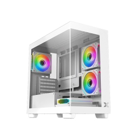 富鈞 Endorphin S Arctic ARGB 附4顆稜鏡風扇 M-ATX 白色海景房