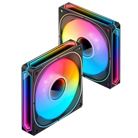 喬思伯 FR-505 黑 12cm 風扇/ARGB/全幅式無限鏡/1800RPM/PWM/三年保