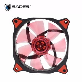 SADES Scarab 聖甲蟲魔扇 TURBO 12CM LED風扇 (紅)