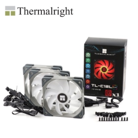 利民 TL-C12L 12cm RGB風扇(4Pin/12V)/三顆裝/FDB/可串接/1500RPM/PWM