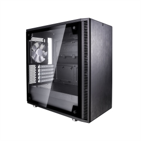 Fractal Design Define Mini C TG 黑 透明鋼化玻璃/顯卡長31.5/CPU高16.8/M-ATX(FDDEFMini-C-BK-TG)