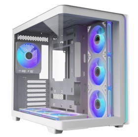 全漢 M580 PRO-WA 白 顯卡44.5/U高16/全景曲面玻璃/數顯後風扇