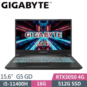 技嘉 G5 GD-51TW123SH(黑)(i5-11400H/16G/512G/RTX3050 4G)144Hz