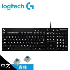 羅技 G610 機械式鍵盤/有線/櫻桃青軸/白光/中文