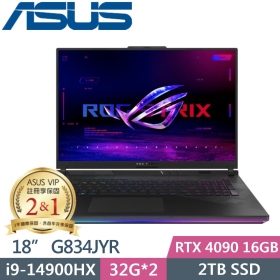華碩 G834JYR-0033A14900HX-NBLM(黑)(i9-14900HX/RTX4090/64G/2T/18吋)