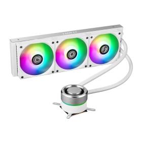 聯力 GALAHAD AIO 360(銀白)水冷 鋁殼冷頭/鋁合金側甲/A.RGB/厚:5.2【VWX】