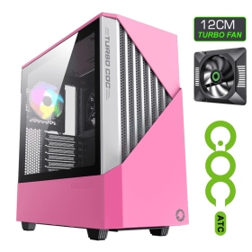 GAMEMAX CONTAC康泰克 白粉 顯卡長36/CPU高17/玻璃透側/E-ATX