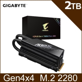 技嘉 AORUS NVMe Gen4 7000S Prem 2TB 散熱防護 讀:7000/寫:6850/TLC【五年保】