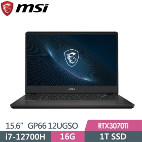 MSI GP66 12UGSO[693TW] i7-12700H/16G/1T SSD/3070Ti-8G/QHD/OLED/240Hz