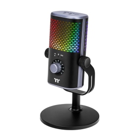 曜越 GS50 RGB USB 專業直播級電容式麥克風/有線/Type C/內含支架轉接頭/96kHz 取樣率