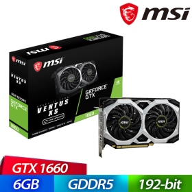 微星 GTX1660 VENTUS XS 6G(1785MHz/20.4cm/註四年/雙風扇)