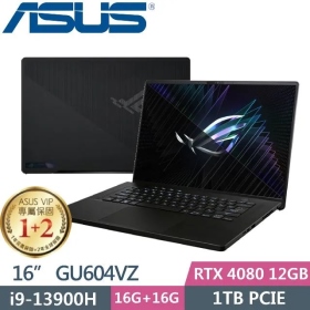 華碩 GU604VZ-0026A13900H-NBLM(黑)(i9-13900H/RTX4080/32G/1T/16吋)