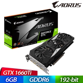技嘉 AORUS GTX1660Ti 6G(1890MHz/28cm/註五年)
