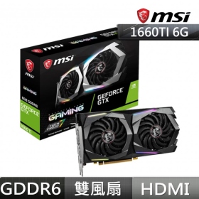 微星 GTX1660Ti GAMING 6G(1770MHz/24.7cm/註四年)