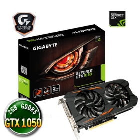 技嘉 GTX 1050 Windforce OC 2G威風版(1531MHz/雙風/22.9cm/註四年)