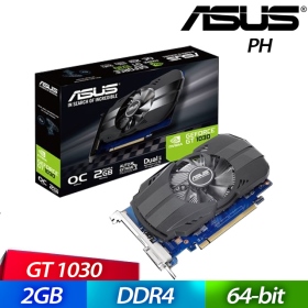 華碩 PH-GT1030-O2G(1506MHz/GDDR5/18.5cm/註四年)單風扇