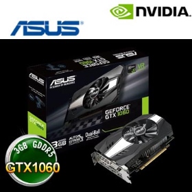華碩 PH-GTX1060-3G鳳凰版(1708MHz/單風/18.3cm/註四年)