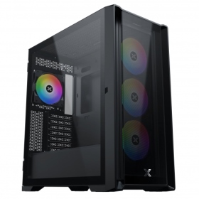 Xigmatek GXE-C1 黑(E-ATX/顯卡長41/CPU高18.5/側鋼化玻璃/內附ARGB風扇*4/內建Galaxy II風扇控制套件)