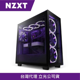 NZXT H7 Elite 黑 顯卡長40/CPU高18.5/玻璃透側/ATX(H71EB-01)