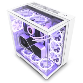 NZXT H9 Elite 白 顯卡長43.5/CPU高16.5/玻璃透側/分艙設計/ATX(H91EW-01)