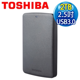 Toshiba 東芝 Basic 黑靚潮 A2 2TB USB3.0 2.5吋行動硬碟(黑)