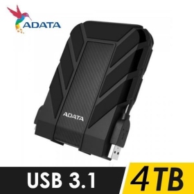 威剛 4TB(黑) HD710Pro(USB3.2 Gen1/軍規/防水防塵)