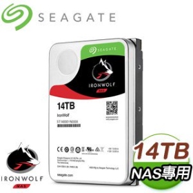 Seagate 14TB【那嘶狼】256M/7200轉/三年保(ST14000VN0008)