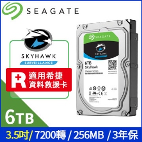 Seagate 6TB (ST6000VX0023)【監控鷹】256M/7200轉/三年保