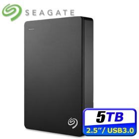 Seagate Backup Plus 5TB(黑)【2.5吋外接】(U3.1 Gen1/三年)(STDR5000300)