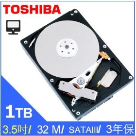Toshiba 1TB (DT01ACA100)/32M/7200轉/三年保(DT01ACA100)蜂巢包裝