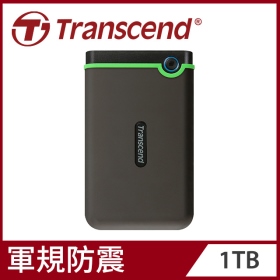 創見 1TB(鐵灰) 25M3(U3.1 Gen1/Slim/軍規/三年)(TS1TSJ25M3S)