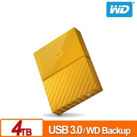 WD My Passport 4TB 2.5吋行動硬碟(黃)