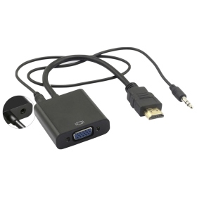 禾泉 HDMI 轉 VGA3.5含音源輸出線